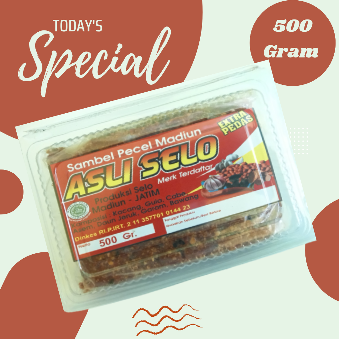 Sambel Kacang Varian Extra Pedas 500gr